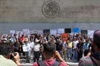 Sábado 22 de septiembre del 2018. Tuxtla Gutiérrez. Continúan las protestas de los trabajadores de medios de comunicación por el asesinato del periodista en Yajalón, Chiapas.