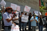 Sábado 22 de septiembre del 2018. Tuxtla Gutiérrez. Continúan las protestas de los trabajadores de medios de comunicación por el asesinato del periodista en Yajalón, Chiapas.