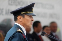 Miércoles 26 de julio del 2017. Tuxtla Gutiérrez. Autoridades castrenses de Chiapas y Tabasco en las instalaciones del 20 Batallón de Infantería dan inicio a la ceremonia de destrucción de armamento decomisado en diferentes operativos judiciales en el sur