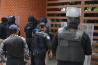 20210518. Tuxtla G. Continúan los operativos policiacos en contra de las protestas estudiantiles en Chiapas