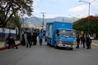 20210518. Tuxtla G. Continúan los operativos policiacos en contra de las protestas estudiantiles en Chiapas