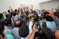 Viernes 9 de febrero del 2018. Tuxtla Gutiérrez. Miguel Granados Covarrubias, presidente del Comité Ejecutivo Nacional del PRD acompaña a los precandidatos durante su visita al estado de Chiapas donde se reúne con los diferentes militantes de los part