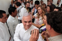 Viernes 9 de febrero del 2018. Tuxtla Gutiérrez. Miguel Granados Covarrubias, presidente del Comité Ejecutivo Nacional del PRD acompaña a los precandidatos durante su visita al estado de Chiapas donde se reúne con los diferentes militantes de los part