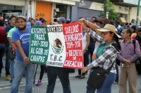 Martes 6 de noviembre del 2018. Tuxtla Gutiérrez. Continúan las protestas del magisterio chiapaneco este medio dí­a en la Avenida Central.