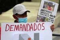 Jueves 10 de septiembre del 2020. Tuxtla Gutiérrez. Las protestas en el centro de la ciudad esta mañana