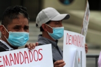 Jueves 10 de septiembre del 2020. Tuxtla Gutiérrez. Las protestas en el centro de la ciudad esta mañana