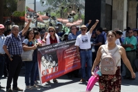 Viernes 8 de marzo del 2019. Tuxtla Gutiérrez. La protesta social vuelve a ser una constante en el cotidiano en el centro de la ciudad.