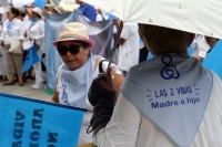 Sábado 21 de septiembre del 2019. Tuxtla Gutiérrez. Durante la marcha en contra de la legalización del aborto en Chiapas