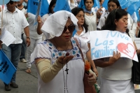 Sábado 21 de septiembre del 2019. Tuxtla Gutiérrez. Durante la marcha en contra de la legalización del aborto en Chiapas