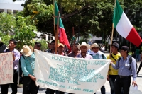 Martes 20 de agosto del 2019. Tuxtla Gutiérrez. La caravana del Movimiento en Defensa de la Vida y el Territorio llega este medio día a la Plaza Central donde protestan las diferentes organizaciones sociales que conforman esta agrupación