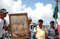 Martes 20 de agosto del 2019. Tuxtla Gutiérrez. La caravana del Movimiento en Defensa de la Vida y el Territorio llega este medio día a la Plaza Central donde protestan las diferentes organizaciones sociales que conforman esta agrupación
