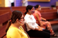 Domingo 2 de agosto del 2020. Tuxtla Gutiérrez. Menos de 50 personas avisten a la primera misa realizada durante la pandemia del #Covid en la Iglesia de Guadalupe, esta mañana en capital del estado de #Chiapas