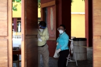 Domingo 2 de agosto del 2020. Tuxtla Gutiérrez. Menos de 50 personas avisten a la primera misa realizada durante la pandemia del #Covid en la Iglesia de Guadalupe, esta mañana en capital del estado de #Chiapas