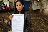 Miércoles 30 de agosto del 2017. Tuxtla Gutiérrez. Una madre chiapaneca denuncia ante derechos humanos las negligencias del su caso.