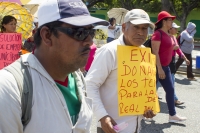 Viernes 1 de marzo del 2019. Tuxtla Gutiérrez. Aspectos de la marcha magisterial esta mañana donde los maestros protestan por la política educativa de AMLO y exigiendo la renuncia de la Secretaria de Educación en Chiapas.