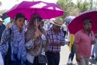 Viernes 1 de marzo del 2019. Tuxtla Gutiérrez. Aspectos de la marcha magisterial esta mañana donde los maestros protestan por la política educativa de AMLO y exigiendo la renuncia de la Secretaria de Educación en Chiapas.