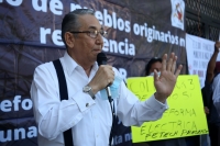 20220217. Tuxtla G. Simpantizantes de AMLO se manifiestan a favor de la Reforma Electrica en México