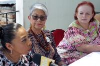 Jueves 9 de mayo del 2019. Tuxtla Gutiérrez. La Red por la Paridad Efectiva, en conferencia de prensa esta mañana, da a conocer las actividades que realizan en el cuarto aniversario de esta agrupación en Chiapas.