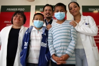 Lunes 20 de agosto del 2018. Tuxtla Gutiérrez. Los dos niños que recibieron trasplante de riñón en el Hospital de Especialidades Pediátricas de Chiapas son dados de alta esta mañana gracias a la donación multi orgánica en este estado del sureste d