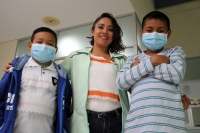Lunes 20 de agosto del 2018. Tuxtla Gutiérrez. Los dos niños que recibieron trasplante de riñón en el Hospital de Especialidades Pediátricas de Chiapas son dados de alta esta mañana gracias a la donación multi orgánica en este estado del sureste d