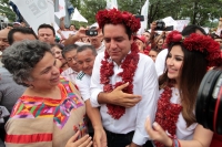 Miércoles 27de junio del 2018. Chiapa de Corzo. Roberto Albores Gleason, candidato del PRI-NA cierra sus actividades proselitistas para buscar la gubernatura del estado de Chiapas esta tarde en la colonial ciudad del rio Grijalva.