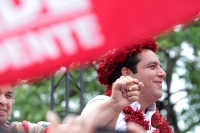 Miércoles 27de junio del 2018. Chiapa de Corzo. Roberto Albores Gleason, candidato del PRI-NA cierra sus actividades proselitistas para buscar la gubernatura del estado de Chiapas esta tarde en la colonial ciudad del rio Grijalva.