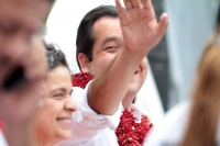Miércoles 27de junio del 2018. Chiapa de Corzo. Roberto Albores Gleason, candidato del PRI-NA cierra sus actividades proselitistas para buscar la gubernatura del estado de Chiapas esta tarde en la colonial ciudad del rio Grijalva.