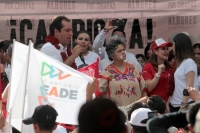 Miércoles 27de junio del 2018. Chiapa de Corzo. Roberto Albores Gleason, candidato del PRI-NA cierra sus actividades proselitistas para buscar la gubernatura del estado de Chiapas esta tarde en la colonial ciudad del rio Grijalva.