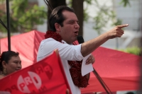 Miércoles 27de junio del 2018. Chiapa de Corzo. Roberto Albores Gleason, candidato del PRI-NA cierra sus actividades proselitistas para buscar la gubernatura del estado de Chiapas esta tarde en la colonial ciudad del rio Grijalva.