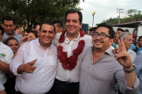 Miércoles 27de junio del 2018. Chiapa de Corzo. Roberto Albores Gleason, candidato del PRI-NA cierra sus actividades proselitistas para buscar la gubernatura del estado de Chiapas esta tarde en la colonial ciudad del rio Grijalva.