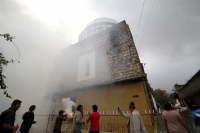 Martes 1 de diciembre del 2020. San Cristóbal de las Casas. Rompimiento de Cuetes en la Iglesia de Guadalupe