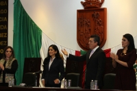 Lunes 1 de octubre del 2018. Tuxtla Gutiérrez. Los nuevos diputados de la LXVII legislatura reciben en su primera sesión de trabajo a Rutilio Escandón Cadenas, gobernador electo del estado de Chiapas.