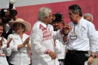 Miércoles 27 de junio del 2018. Tuxtla Gutiérrez. Andrés Manuel López Obrador, candidato a la presidencia de México por la coalición Juntos Haremos Historia de Morena, PT y PES acompaña a los candidatos para los cargos de elección popular federal,