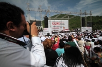 Miércoles 27 de junio del 2018. Tuxtla Gutiérrez. Andrés Manuel López Obrador, candidato a la presidencia de México por la coalición Juntos Haremos Historia de Morena, PT y PES acompaña a los candidatos para los cargos de elección popular federal,