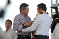 Domingo 8 de julio del 2018. Tuxtla Gutiérrez. Rutilio Escandón Cadenas después de recibir la constancia de mayorí­a de votos como Gobernador Electo del Instituto de Elecciones y Participación Ciudadana dirige su mensaje polí­tico mensaje a los ciudad