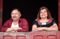 Domingo 14 de enero del 2018. Chiapa de Corzo. Saludos al Santo. Las Chiapanecas vestidas con su traje tradicional adornado con flores bordadas recorren las calles en una procesión para saludar al San Sebastián durante los primeros dí­as de la Fiesta de