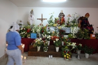 Quitan figuras de la Santa Muerte en la parroquia de San Pascualito.