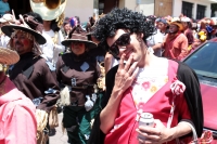 Viernes 30 de agosto del 2019. San Cristóbal de las Casas. Qué Panzudos. Los personajes que satirizan y ríen durante las procesiones patronales en las calles de San Cristóbal de las Casas durante las celebraciones patronales del Barrio de San Ramón.