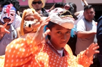 Viernes 30 de agosto del 2019. San Cristóbal de las Casas. Qué Panzudos. Los personajes que satirizan y ríen durante las procesiones patronales en las calles de San Cristóbal de las Casas durante las celebraciones patronales del Barrio de San Ramón.