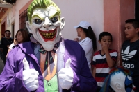 Viernes 30 de agosto del 2019. San Cristóbal de las Casas. Qué Panzudos. Los personajes que satirizan y ríen durante las procesiones patronales en las calles de San Cristóbal de las Casas durante las celebraciones patronales del Barrio de San Ramón.