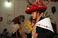 Viernes 17 de agosto del 2018. Tuxtla Gutiérrez. La Danza de San Roque o Jatararoque Etzé. La comunidad zoque lleva a cabo el recorrido del Baile de los cuatro Patrones de la ciudad San Jacinto, Santo Domingo, San Bartolomé y San Roque durante las fest