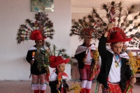 Miércoles 16 de agosto del 2017. Tuxtla Gutiérrez. Los grupos de danzantes tradicionales de la comunidad Zoque celebran los festejos del Santo Patrono del Barrio de San Roque bailando con la música del carrizo y tambor recorriendo las calles de la ciudad 