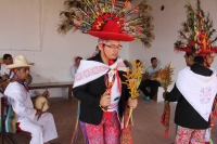 Miércoles 16 de agosto del 2017. Tuxtla Gutiérrez. Los grupos de danzantes tradicionales de la comunidad Zoque celebran los festejos del Santo Patrono del Barrio de San Roque bailando con la música del carrizo y tambor recorriendo las calles de la ciudad 
