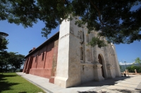 Viernes 4 de agosto del 2017. Aspectos de la iglesia de San Sebastián, las cuales se encuentran bajo resguardo de las autoridades del INAH en esta colonial ciudad de la Ribera del río Grijalva.