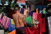 Martes 27 de agosto del 2019. Tuxtla Gutiérrez. Poco a poco los afectados de la fuerte lluvia de este lunes van regresando a las casas afectadas limpiando sus pertenencias y tratando de regresar a sus actividades cotidianas