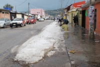 Foto/Emiliano H. Sinwell. Sábado 24 de marzo del 2012. Espectacular granizada en San Cristóbal de las Casas.