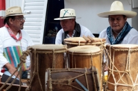 Sábado 16 de noviembre del 2019. Tuxtla Gutiérrez. Los músicos tradicionalistas de la comunidad Zoque se reúnen para la conmemoración de Santa Cecilia