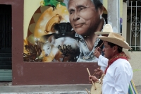 Sábado 16 de noviembre del 2019. Tuxtla Gutiérrez. Los músicos tradicionalistas de la comunidad Zoque se reúnen para la conmemoración de Santa Cecilia