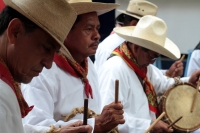 Sábado 16 de noviembre del 2019. Tuxtla Gutiérrez. Los músicos tradicionalistas de la comunidad Zoque se reúnen para la conmemoración de Santa Cecilia