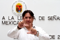 Lunes 24 de septiembre del 2018. El taller de lenguaje de señas se prepara en el congreso local